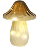 Od stakla, visina cca. 23 cm, po LED lampa u obliku gljive
