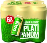 Pivo svijetlo Lager 4,8% alk. 6/1*, Pivo Zlatni 5% alk. 6/1* Pan, 3 l (6 x 0,5 l)