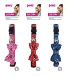 PAWISE Ogrlica za mace s mašnicom Bowknot 30cm