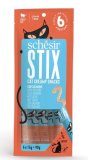 SCHESIR Cat Stix, losos, kremasta poslastica za mačke, bez žitarica, 6x15g
