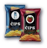 Čips slani, paprika Hrusk, 150 g