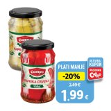Paprika, žuta babura ili crvena marinirana Campo 720 g