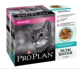 PRO PLAN Delicate Digestion, s oceanskom ribom u umaku, 10x85g