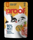 PROOF Hrana za odrasle mačke, piletina i puretina, u umaku od mrkve, 85g