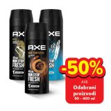 -50% na Odabrani proizvodi Axe 50-400 ml