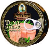 FRANZ JOSEF KAISER TUNA ODREZAK u suncokretovom ulju, ocijeđena masa, 120 g