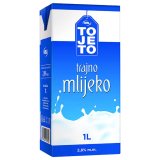 Mlijeko trajno 2,8% m.m. ToJeTo, 1 l