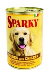 Hrana za pse piletina, govedina Sparky, 415 g