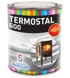 Specijalni premaz za metal Chromos Svjetlost Termostal 600, crni, 0,2 l
