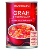 Podravka GRAH s kobasicama, s hamburgerom 400 g
