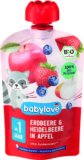 Babylove EKO kašica u vrećici, jagoda borovnica i jabuka 12+ mj., 100g