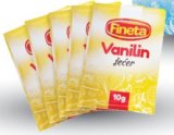 Vanilin šećer 5/1 Fineta, 50 g (5 x 10 g), 1 kg = 7,00 €, 1 kom = 0,07 € MPC 2.5.2025.: 0,50 €