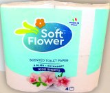 Toaletni papir Soft Flower 3-slojni, 4/1 1 pakiranje