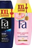Gel za tuširanje Sport, Pink Jasmin Fa, 800 ml (2 x 400 ml) 1 l = 4,99 € 1 kom = 2,00 € 1 pak MPC 27.4.2026.: 4,99 €