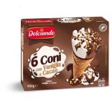KORNETI VANILIJA I KAKAO DOLCIANDO 6 KOM 450 g