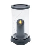 Elektronski lampion Ardeo solarni plamen, prozirni