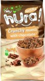 Muesli hrskavi s kikirikijem i orašastim plodovima, Sa čokoladom* Hura natura,350 g