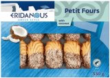 ERIDANOUS Petit fours keksi S kokosom