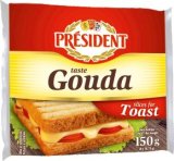 President Sir toast Gouda, Emmentaler, Cheddar