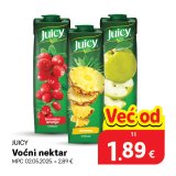 Voćni nektar, razne vrste Juicy 1 l