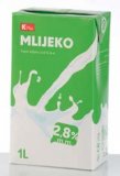 Trajno mlijeko 2,8% mm K plus 1 l