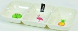 Tanjur za serviranje melamin flamingo 25x12 cm