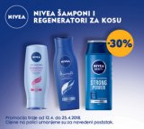 -30% popusta na Nivea šampone i regeneratore za kosu