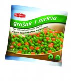 Smrznuto povrće grašak i mrkva Podravka 450g 