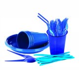 -30% na jednokratno PVC posuđe i pribor za jelo u plavoj boji