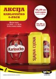 Pivo u limenci Karlovačko 6 komada