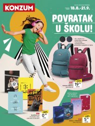 Konzum katalog Povratak u školu 18.08. - 21.09.2025.