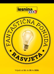 Lesnina katalog Rasvjeta 15.04. - 30.04.2026.