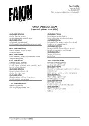Fakin Craft Bar - Ponuda gableca za ožujak 2018.