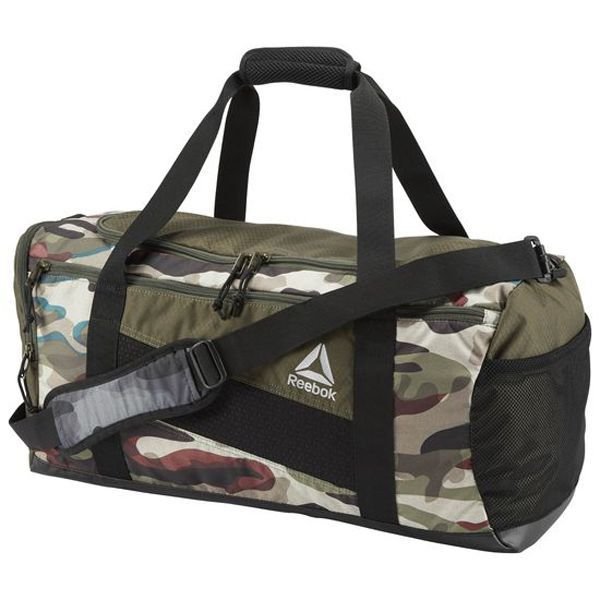 Reebok Duffle Bag, Camo Print, Army Green Polleo Sport Akcija