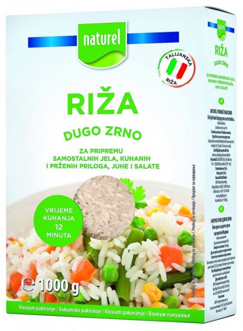 Riža Naturel 1 kg - Akcija - Njuškalo katalozi