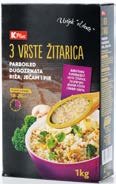 Riža K PLUS TRI VRSTE ŽITARICA 1 kg - Akcija - Njuškalo katalozi