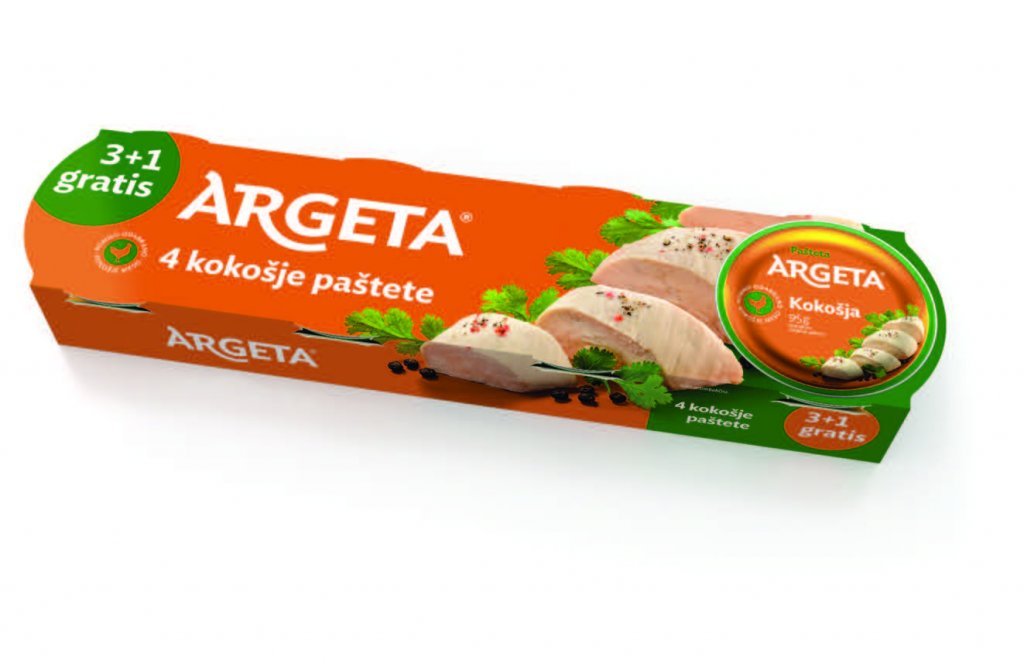 Pašteta kokošja Argeta 4x95 g Lidl Akcija Njuškalo katalozi