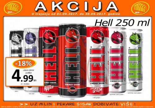 Energetski napitak Hell 250 ml - Mlin i pekare Sisak - Akcija ...