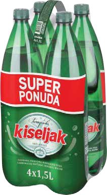 Prirodna gazirana mineralna voda Sarajevski kiseljak 4x1,5 l pak ...