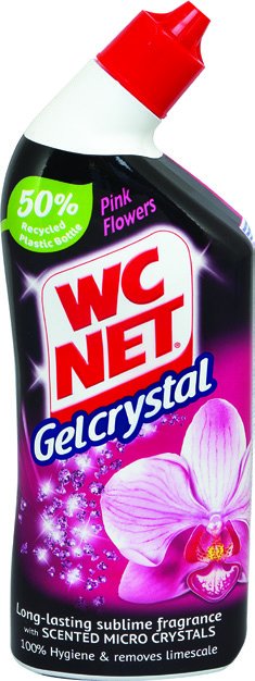 Wc Net Gelcrystal Gel za čišćenje WC školjke pink flowers 750 ml - Konzum