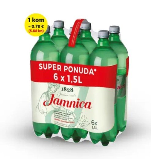 Prirodna mineralna voda Jamnica 6x1,5 l - Lidl - Akcija - Njuškalo katalozi