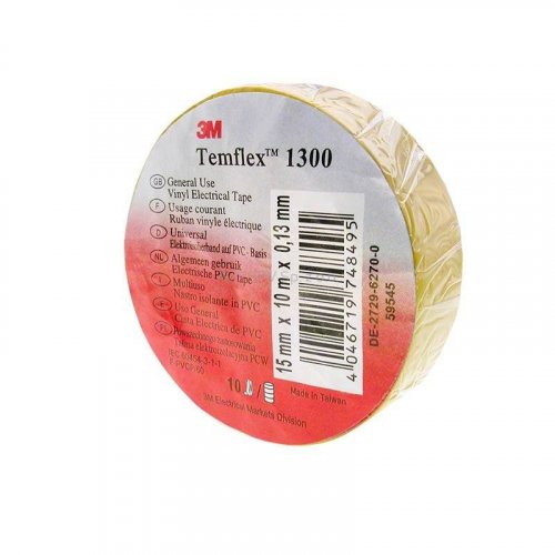 Izolir traka TRAKA IZOLIR 3M TEMFLEX 1300 (10m, 15x0,13mm) ŽUTA - Pevex ...