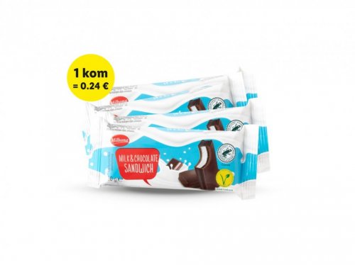 Kakao biskvit s mliječnim punjenjem Milbona 4x30 g - Lidl - Akcija ...