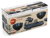 Tognana Jap, sushi-set, 8-delig, porselein, blauw