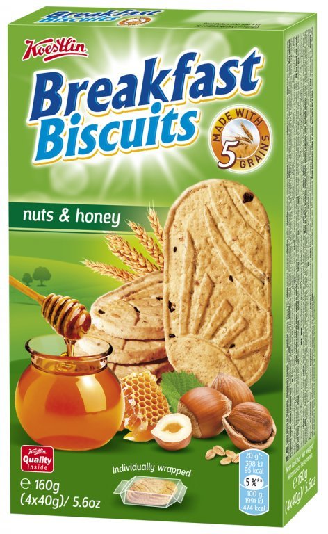 Biscuit Nuts & Honey Breakfast Koestlin 160g - Žabac Food Outlet ...